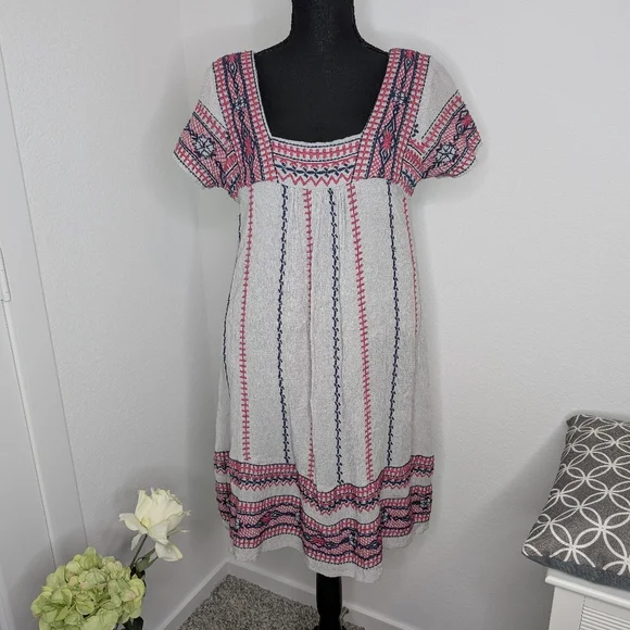 💘 Anthro Maeve Ruidoso Embroidered Dress - Picture 2 of 7